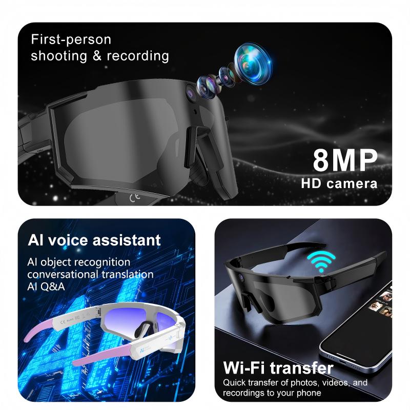 AI Smart Glasses ChatGPT 1080P - Outdoor Sport Glasses recension och pris