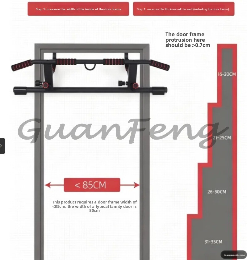 Door Frame No‑Screw Pull‑Up Ch - Chin Bar Doorway recension och pris