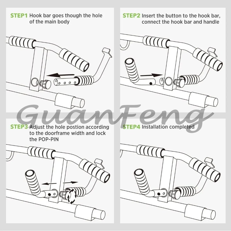 Door Frame No‑Screw Pull‑Up Ch - Chin Bar Doorway recension och pris