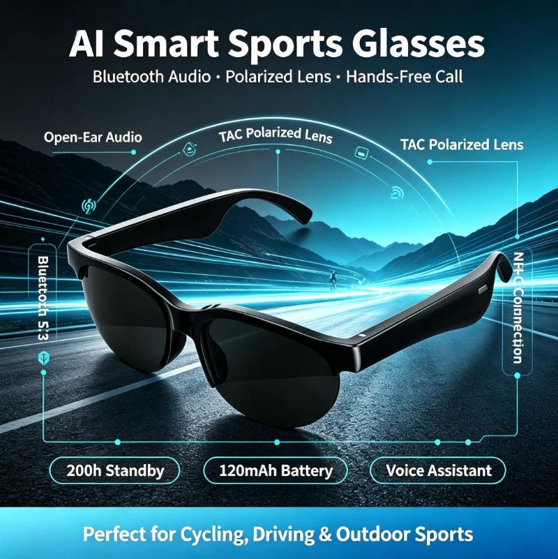 Smart Sports Glasses Open Ear  - Outdoor Sport Glasses recension och pris