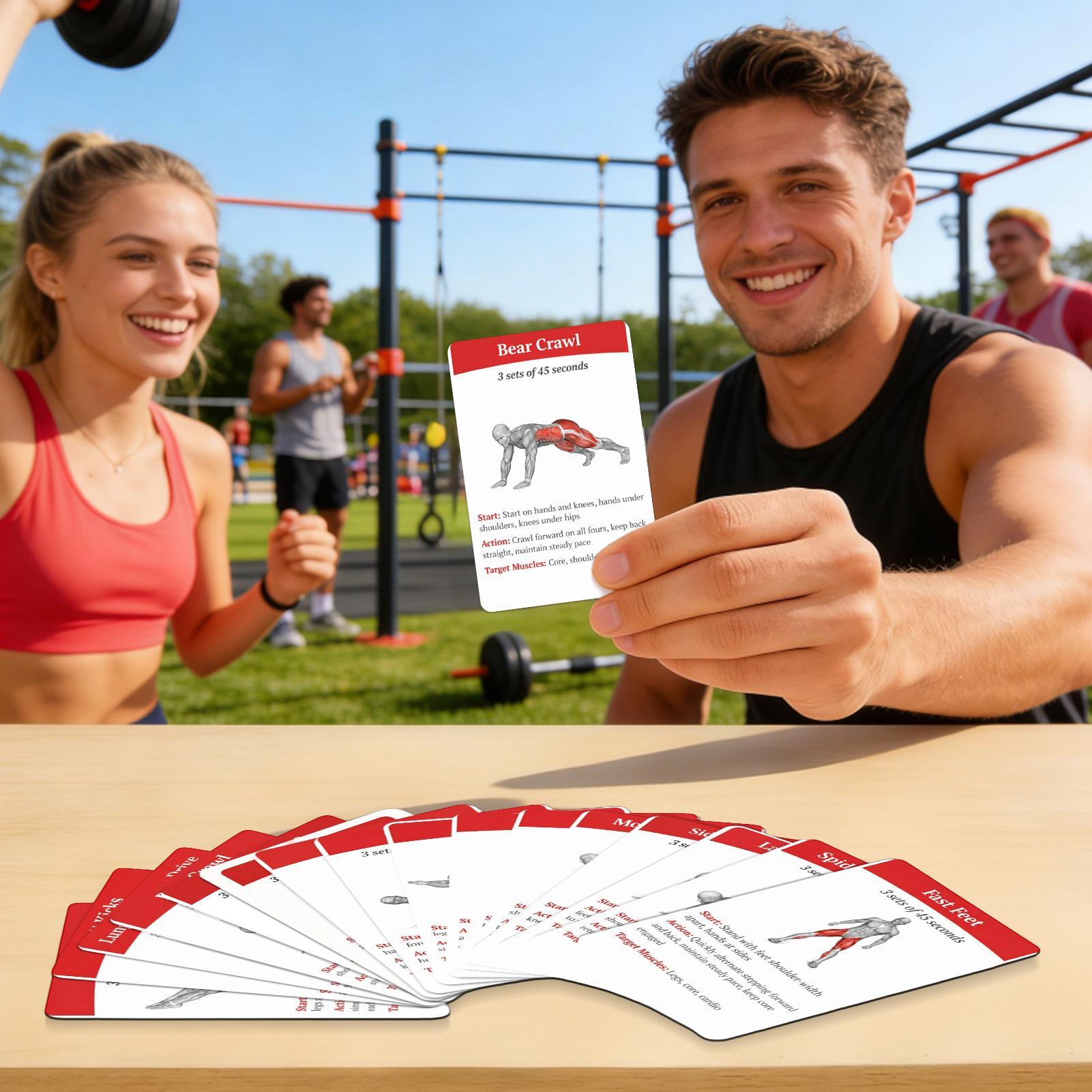 36pcs Fitness Cards Comprehens - Outdoor Sports Hall recension och pris