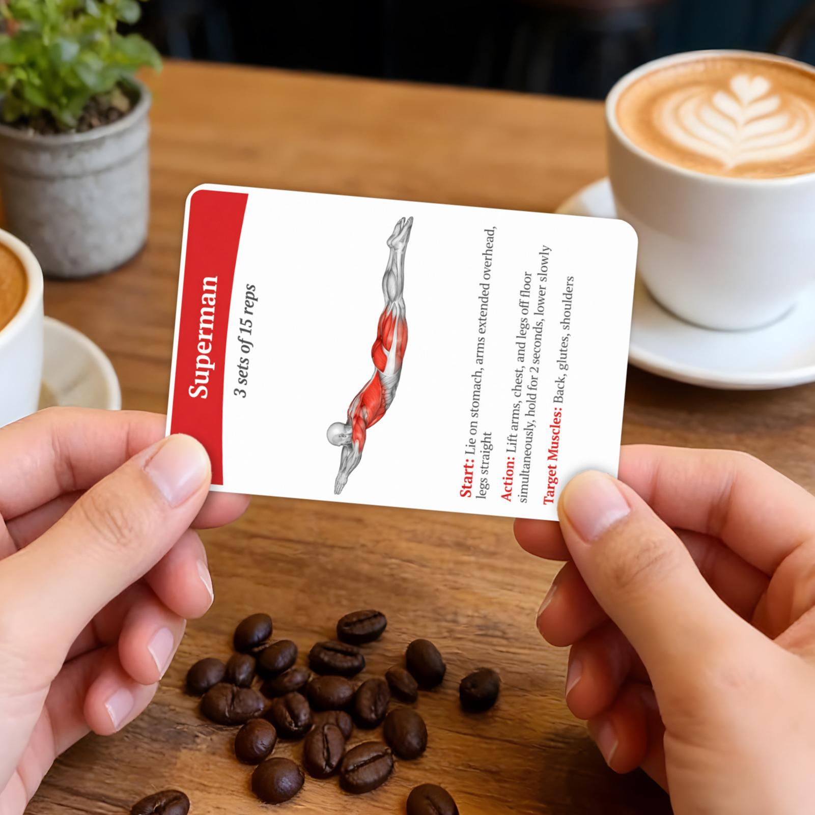 36pcs Fitness Cards Comprehens - Outdoor Sports Hall recension och pris