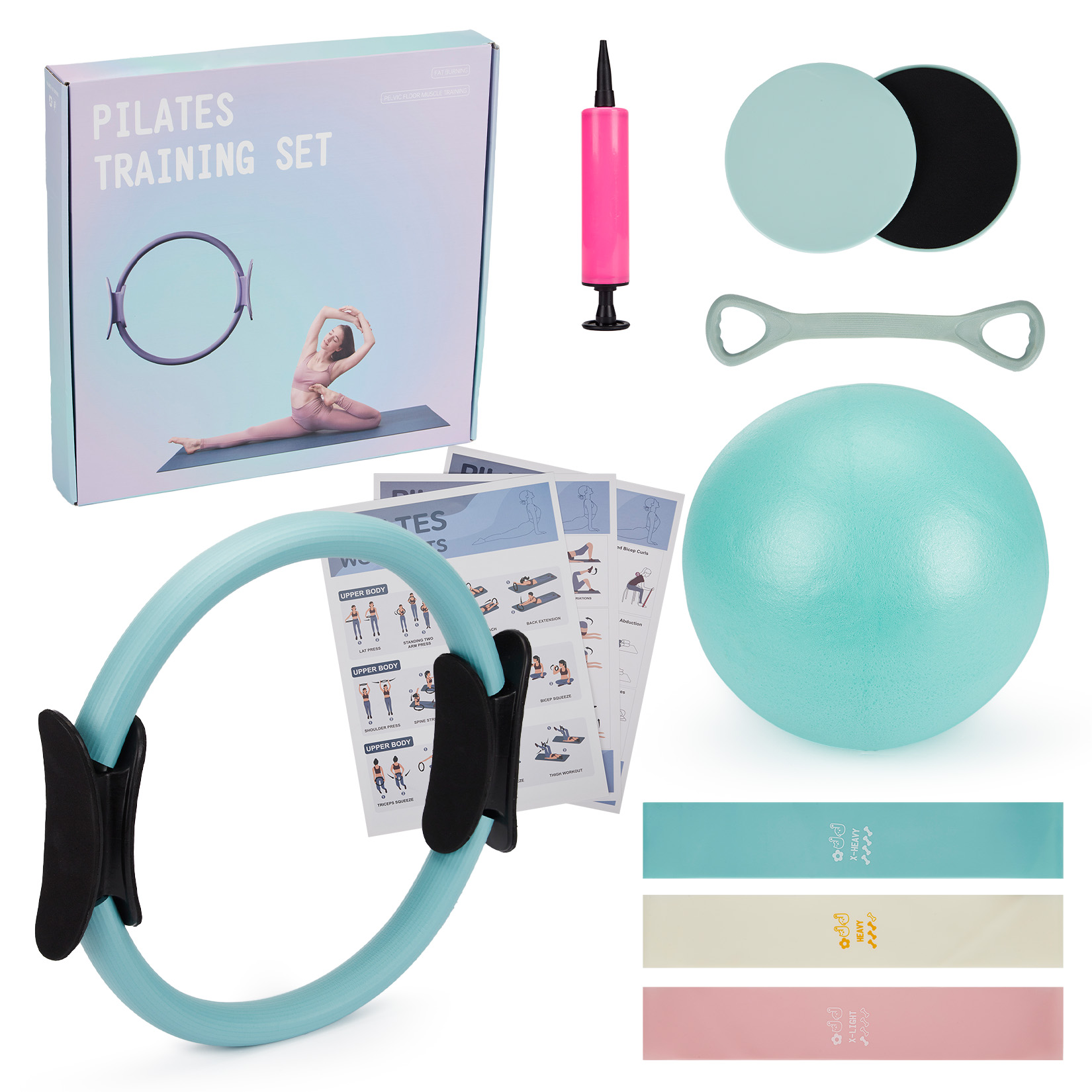 Pilates Training Set, 6-in-1 P - Gymnastic Bar Home recension och pris