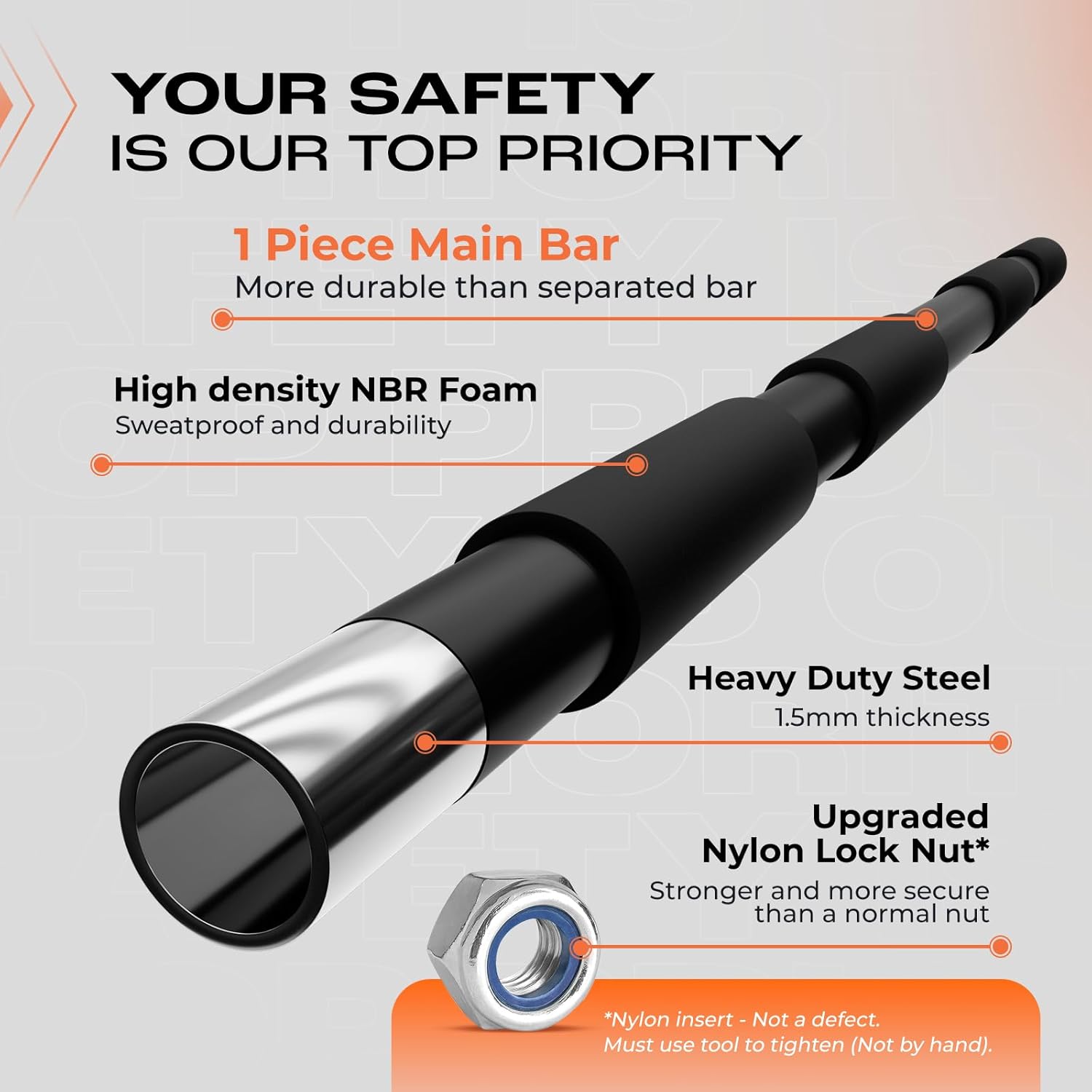 Heavy Duty Wall Mounted Pull U - Chin Bar Doorway recension och pris
