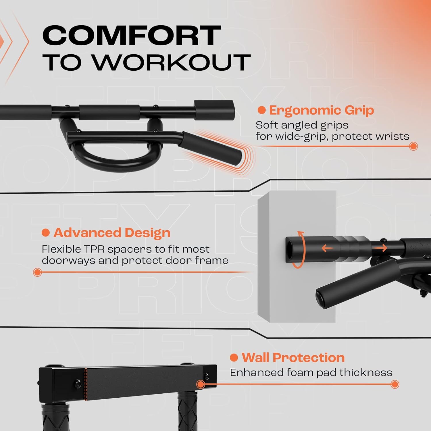 Heavy Duty Wall Mounted Pull U - Chin Bar Doorway recension och pris
